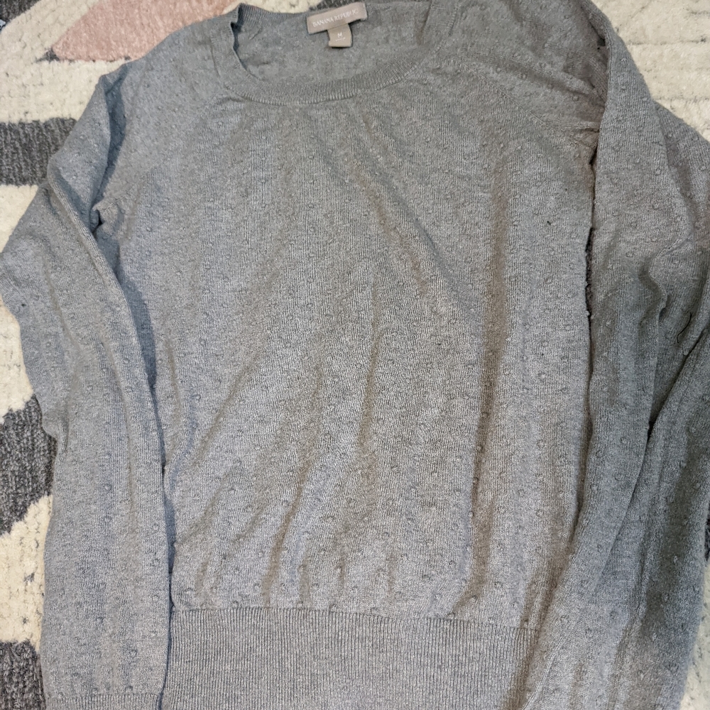 Banana republic size M grey cotton sweater